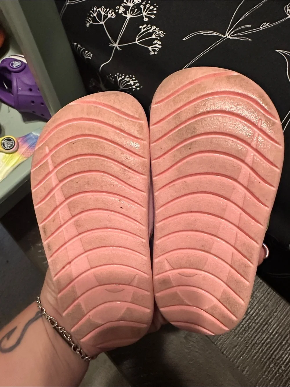 Nike Pink Slides with Pastel Gradient Strap